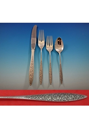 Spanish Lace by Wallace Sterling Silver Flatware Service Set 32 Pieces